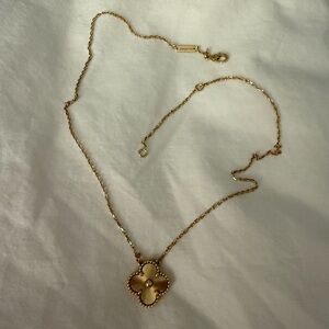 Van Cleef & Arpels Gold Clover Necklace